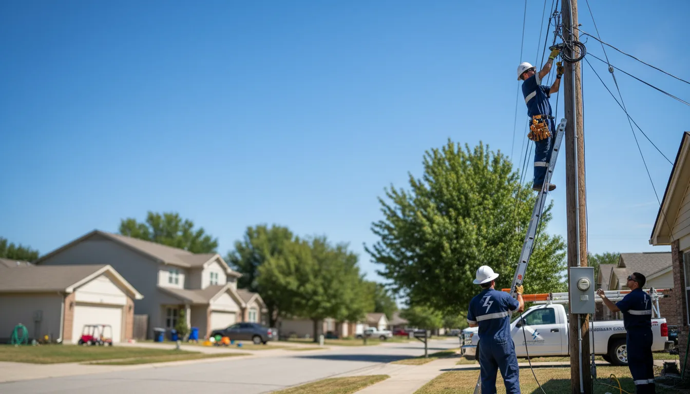 Residential electrician providing installation services in Hersey, MI